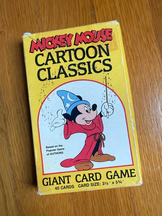 Disney Other - ✨ Rare Vintage 80’s Mickey Mouse Jumbo Playing Cards Cartoon Classics